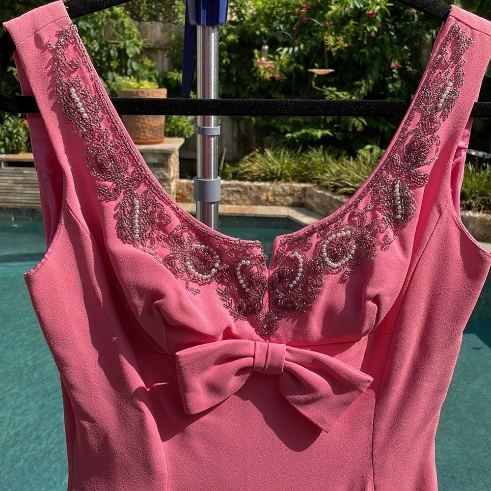 Stunning Vintage Pink Party Dress - Picture 7 of 14